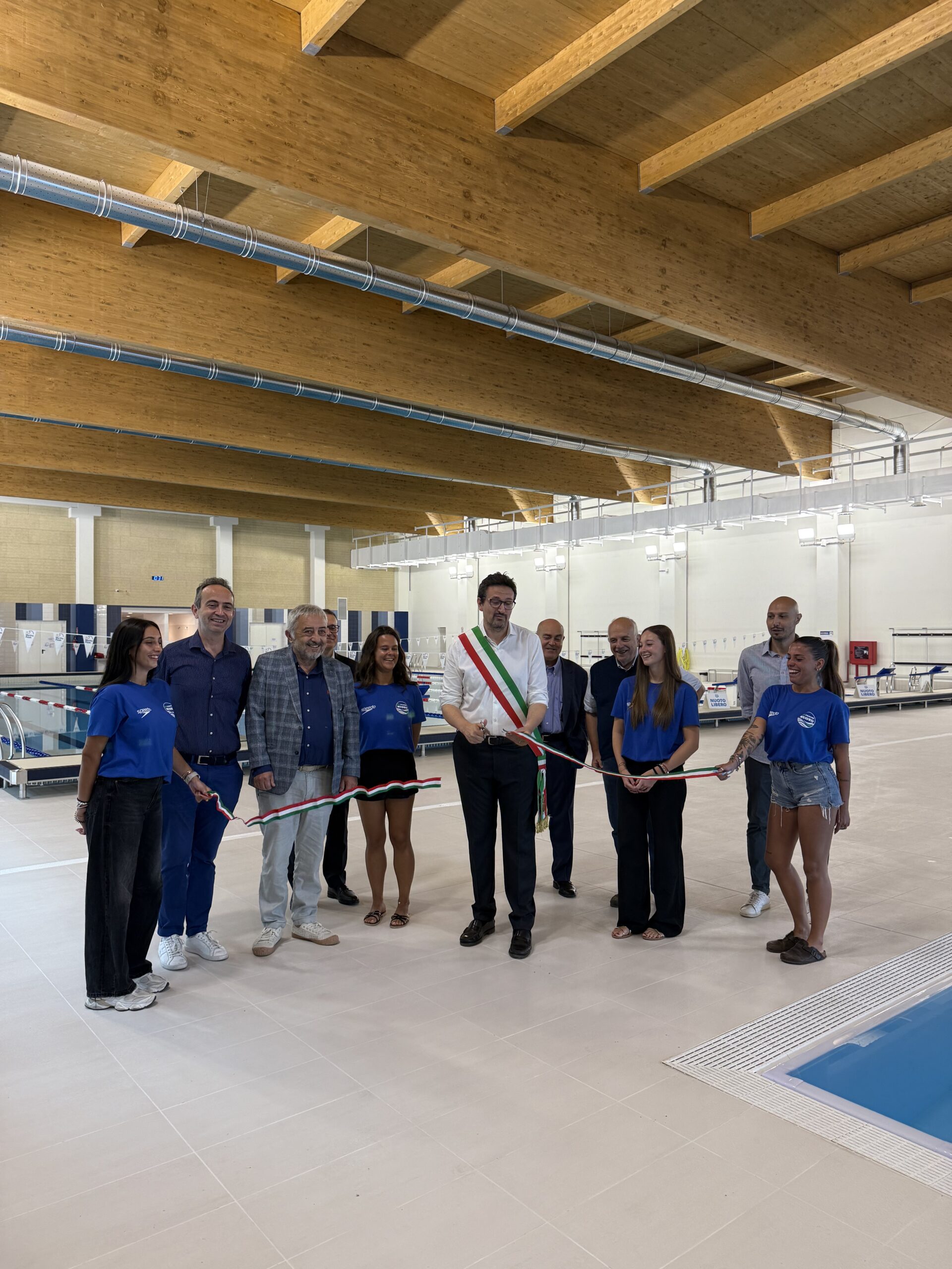 taglio del nastroi piscina comunale ravenna 12 9 2026 arco lavori realizzazione