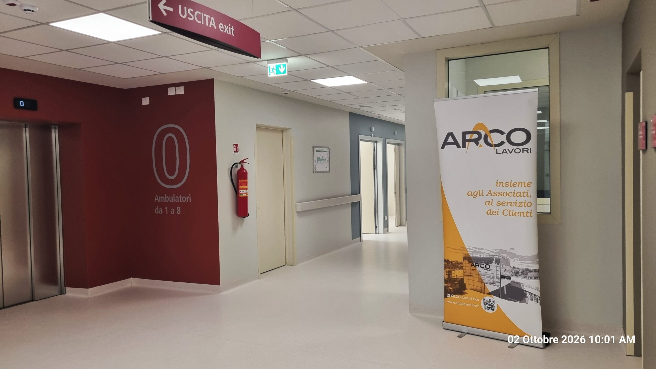 Inaugurato il nuovo Polo degli Ambulatori al padiglione 26 _ Policlinico SantOrsola arco lavori bologna.jpg